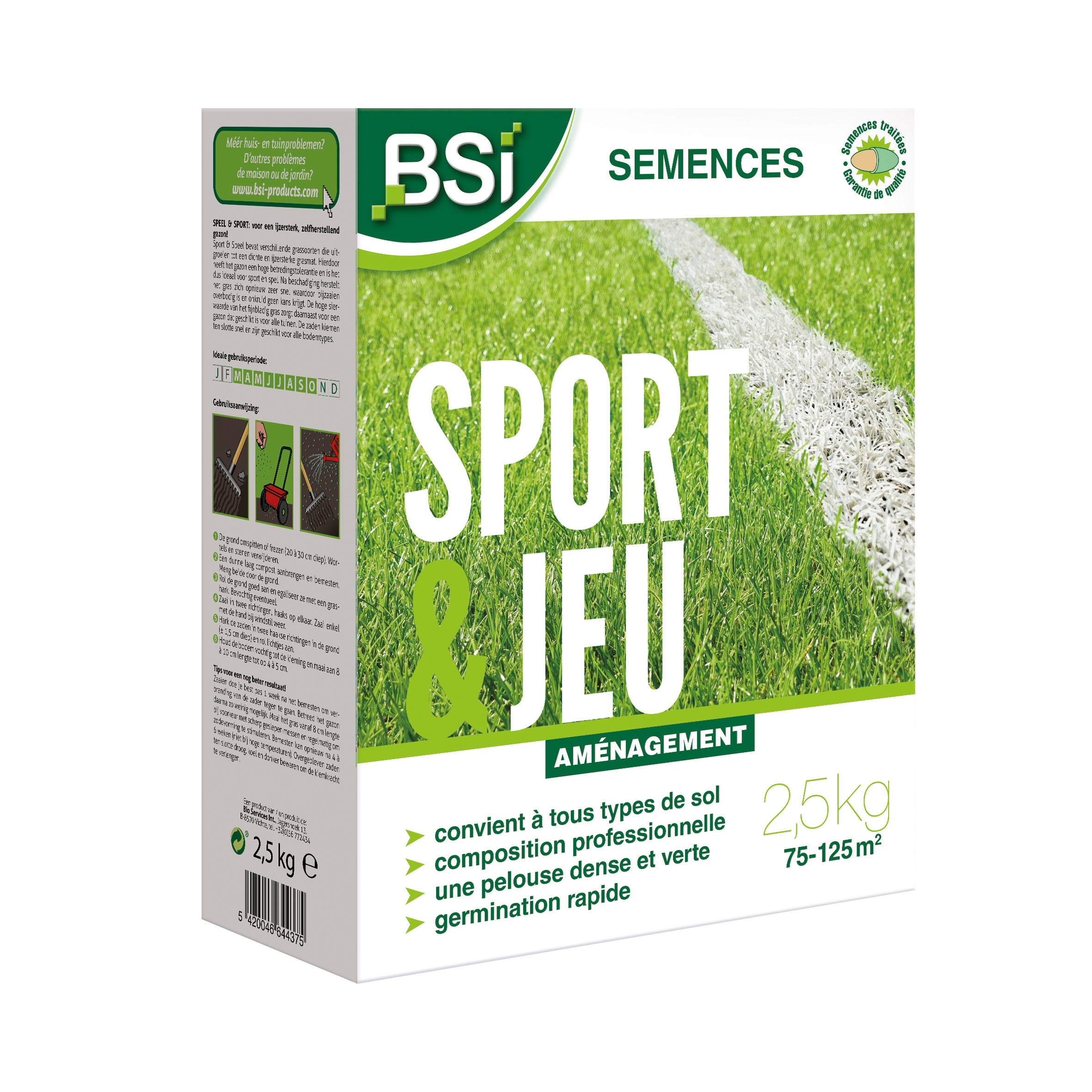 BSI Semences Gazon Sport et Jeux 2500 g image