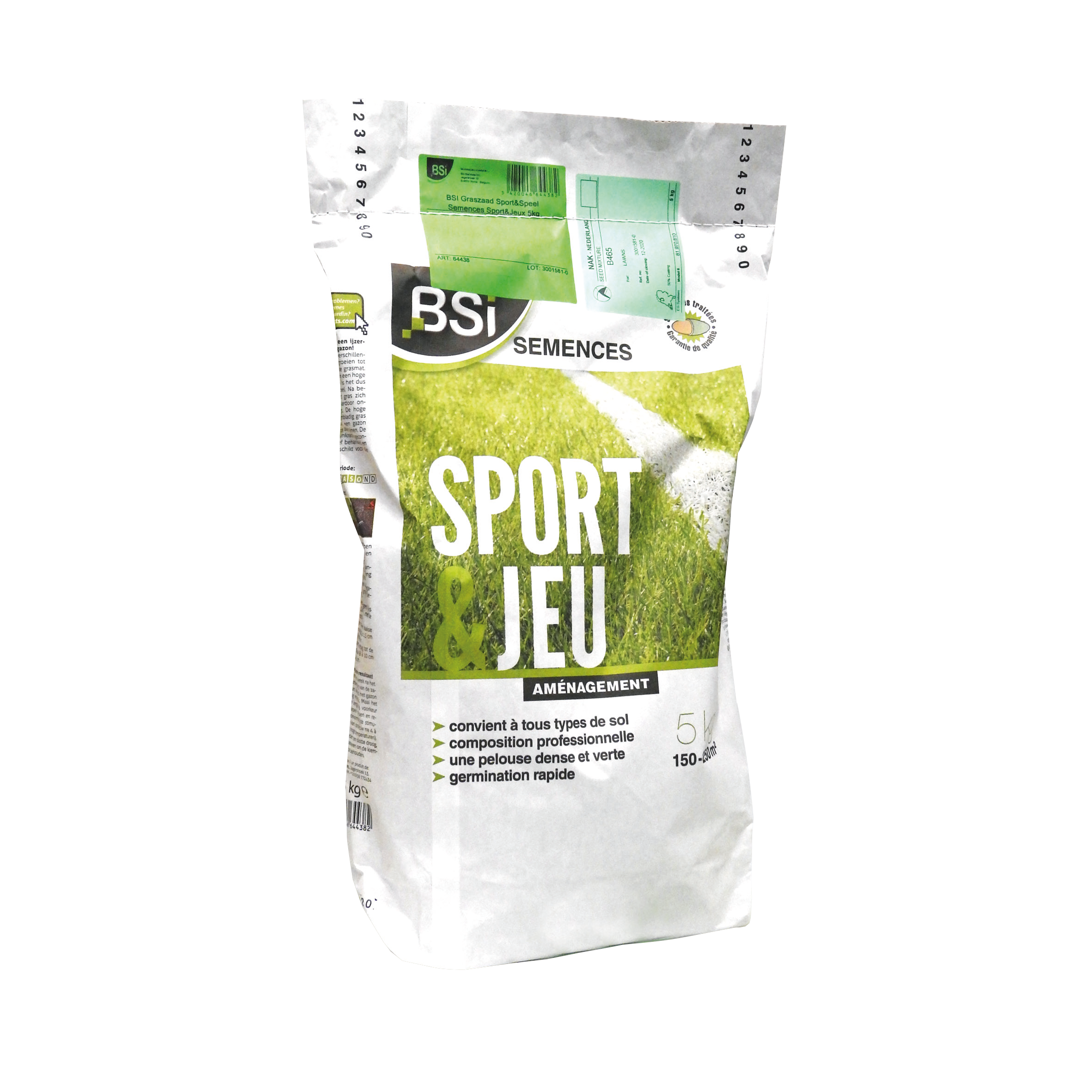 BSI Semences Gazon Sport et Jeux 5000 g image