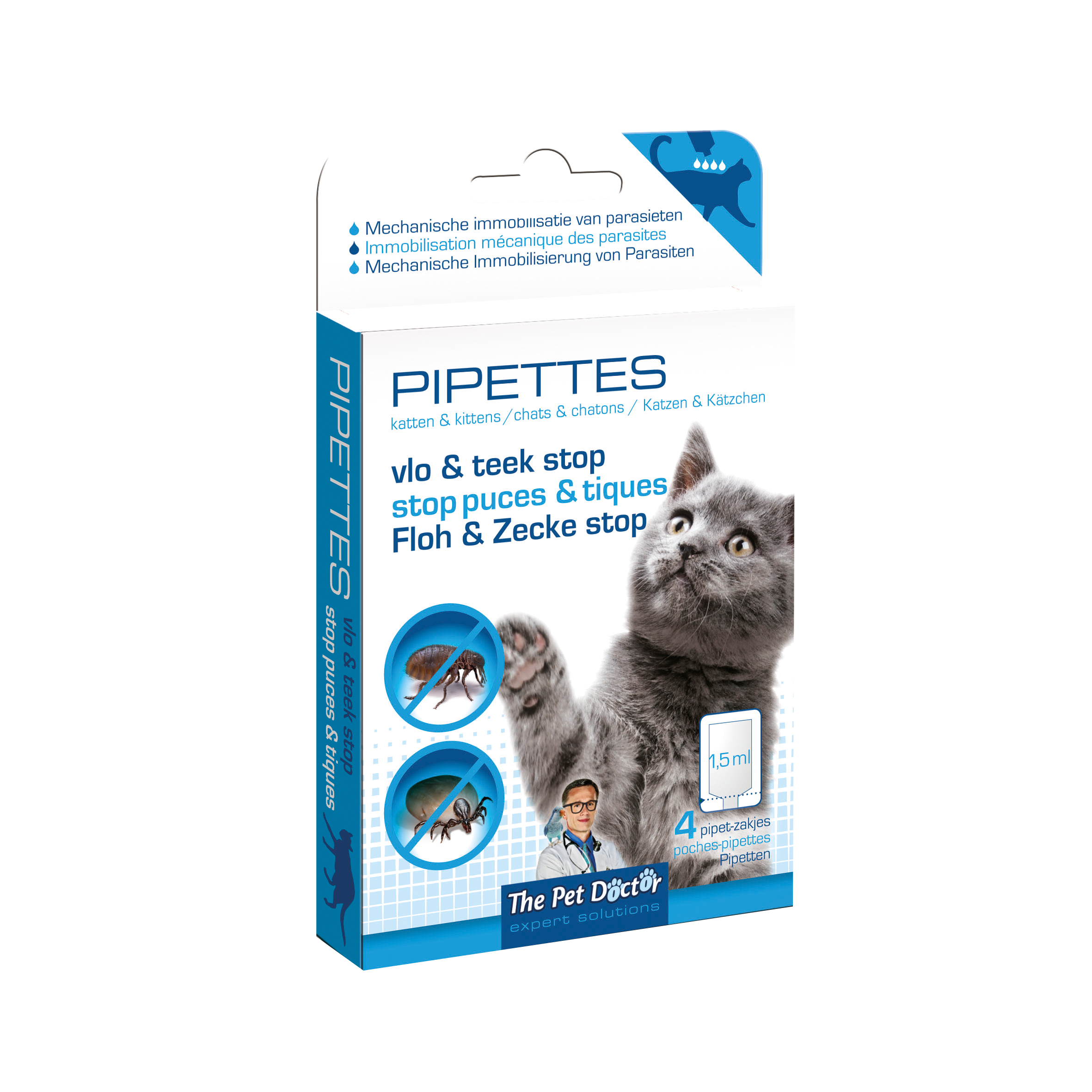 The Pet Doctor Stop Puces & Tiques Pipettes Chat image