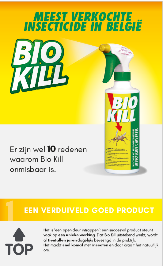 BioKill het meest verkocht insecticide in België